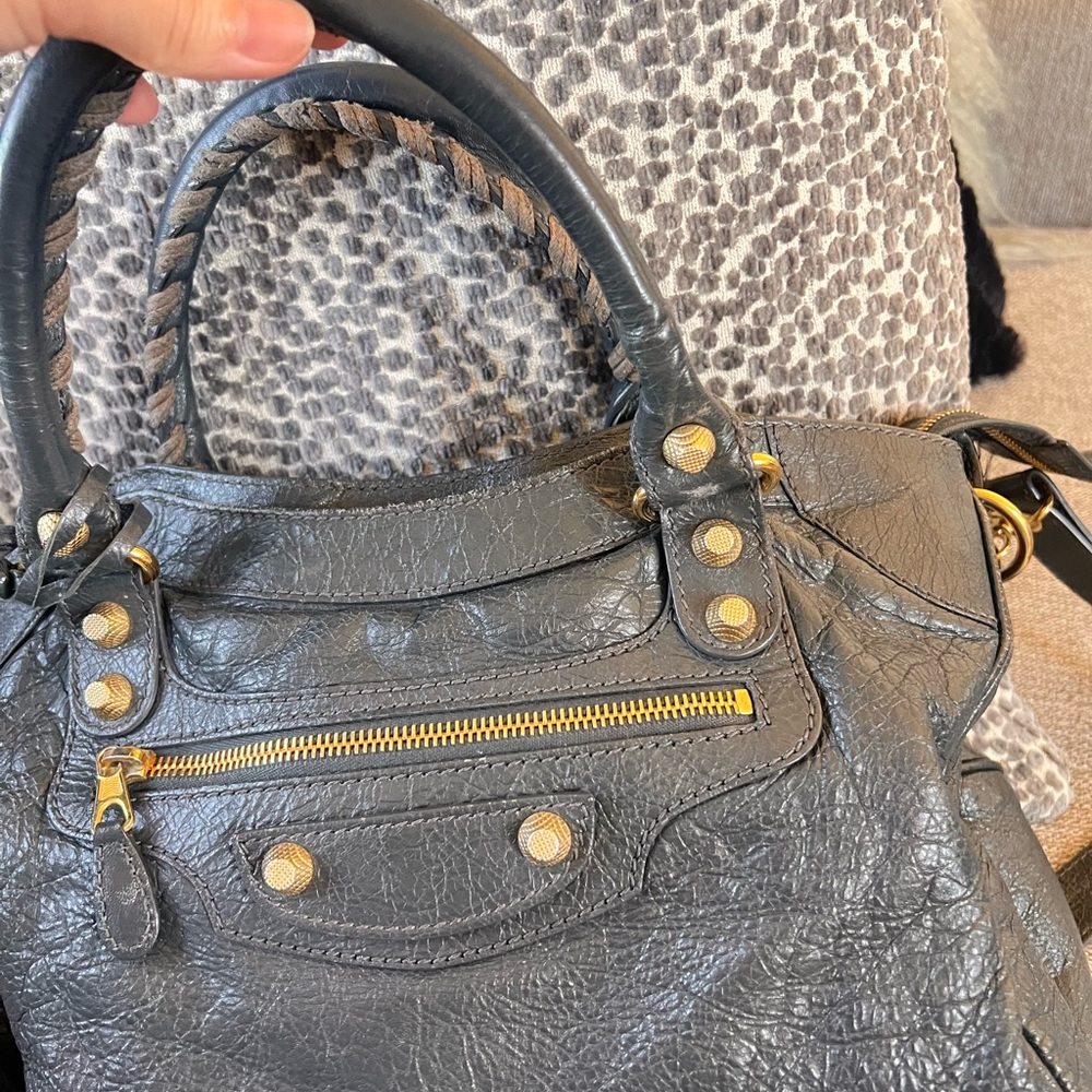 Balenciaga Classic 12 Gold Hardware Gray Velo City Bag - Picture 6 of 12